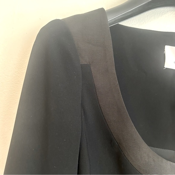 Cinq à Sept NWT Designer Colby Crop Jacket/Top Black/Black Size 8 - Picture 4 of 11